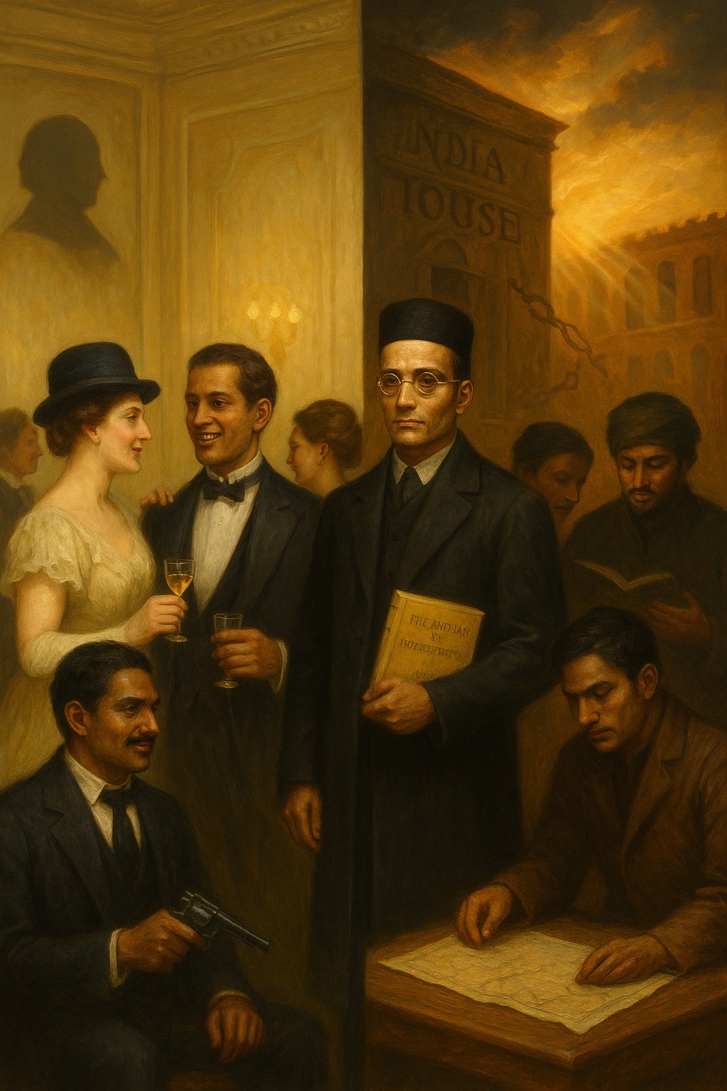 From ballroom charm to revolutionary fire — Savarkar transformed Indian students in London from imitators to nationalists.